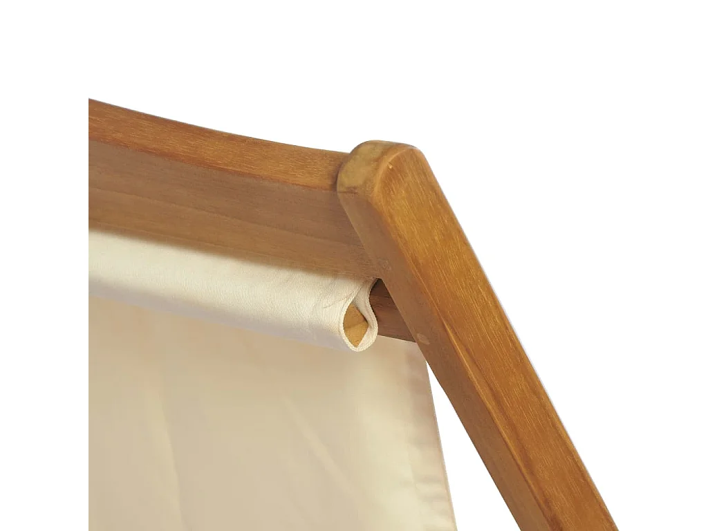 Chaise de terrasse Teck 56 x 105x96 Couleur crème