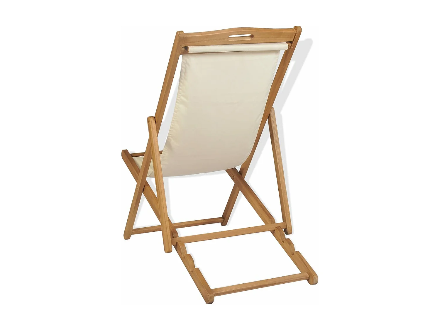 Chaise de terrasse Teck 56 x 105x96 Couleur crème