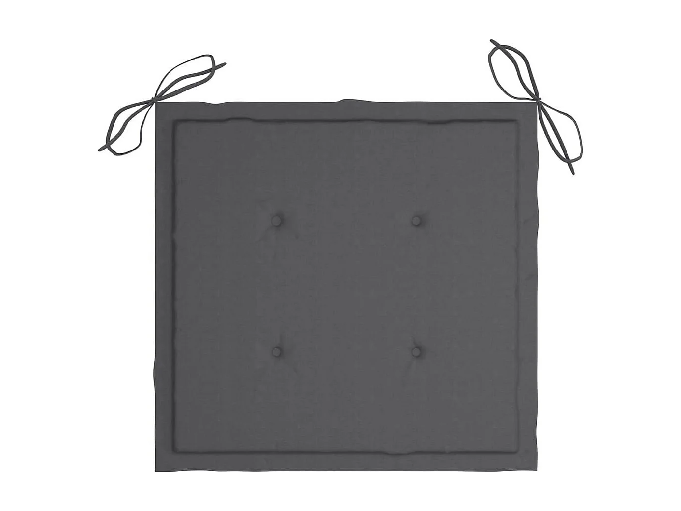 Chaises pliables de jardin avec coussins 4 pcs Teck solide