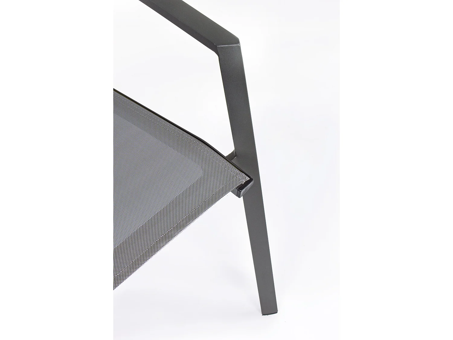 Cadia antraciet aluminium tuinfauteuil - Set van 4