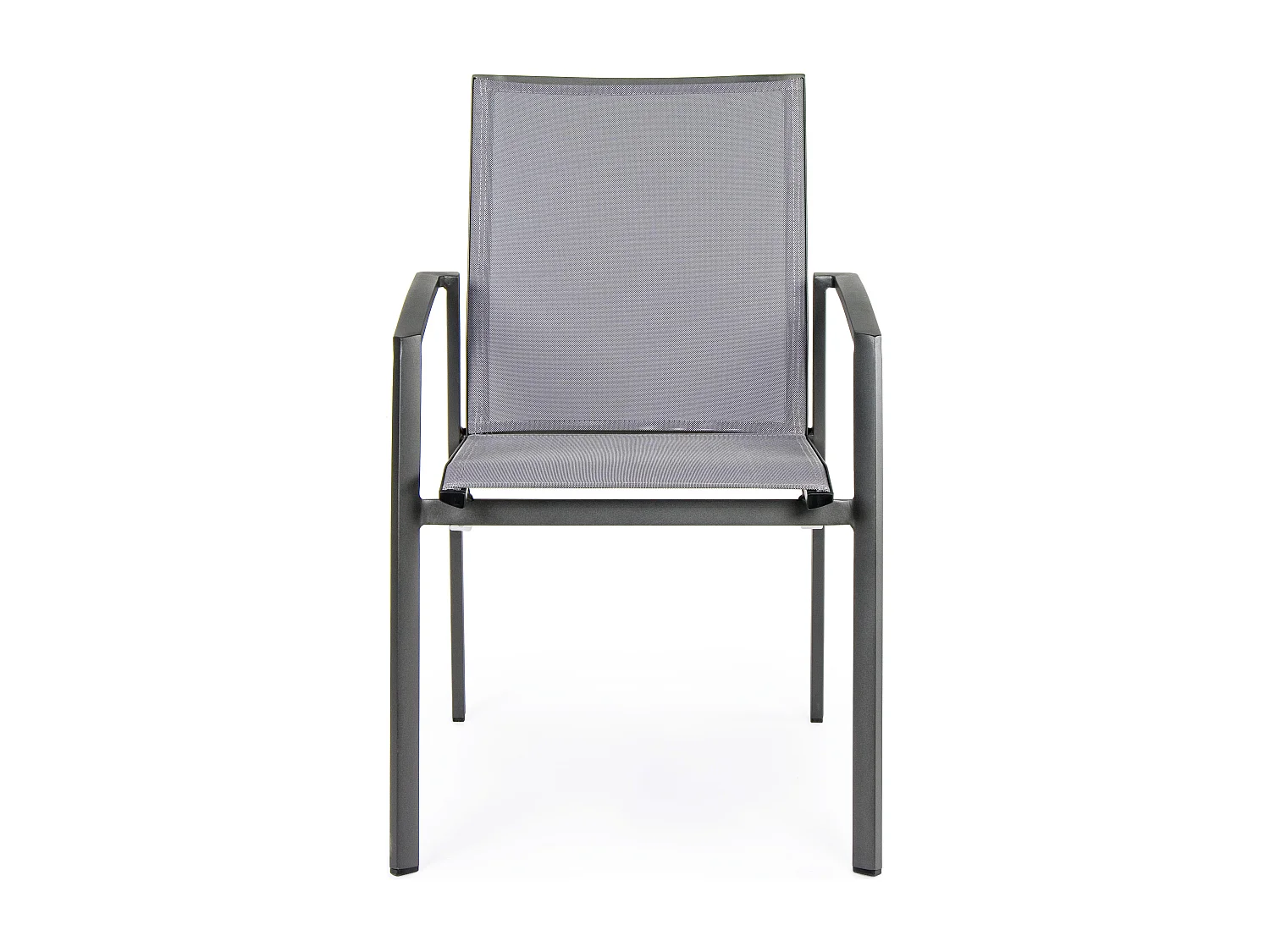 Fauteuil de jardin en aluminium anthracite Cadia - Lot de 4