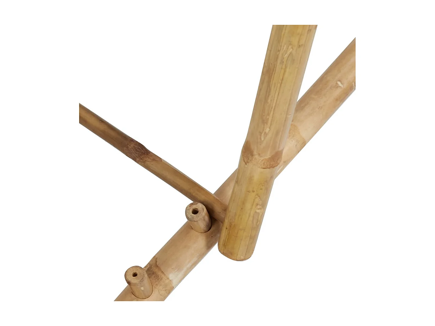 Chaise de terrasse Bambou et toile Bleu marine