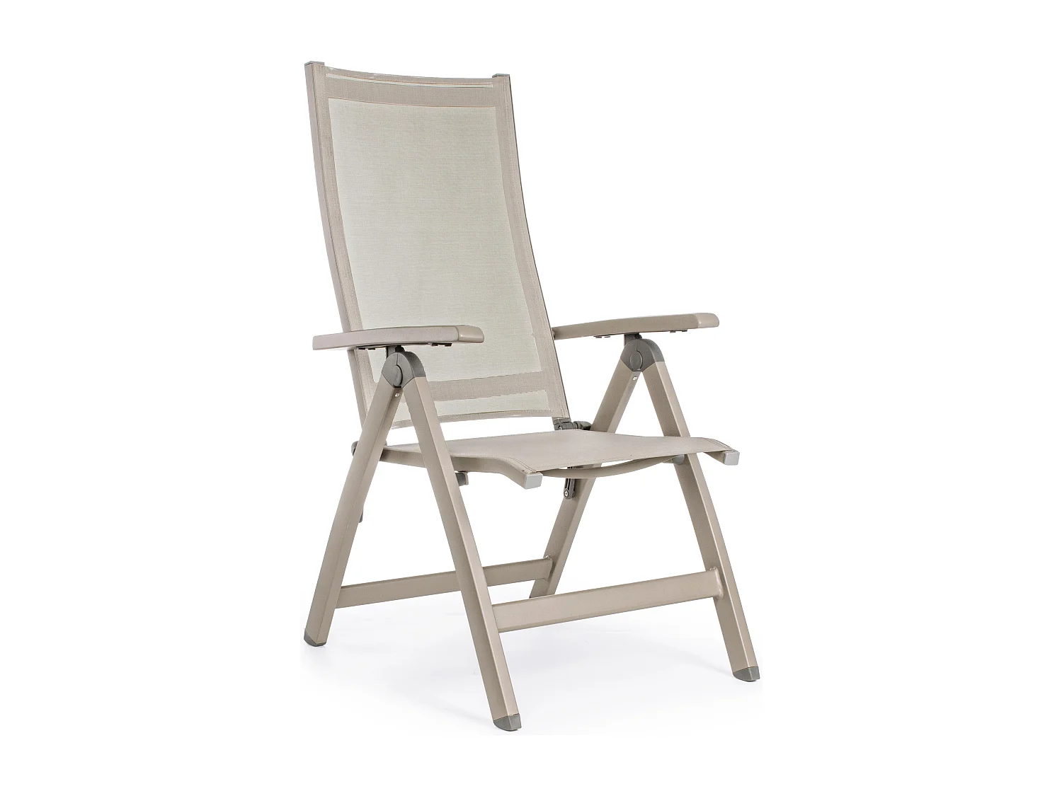 Fauteuil inclinable aluminium taupe Victorine