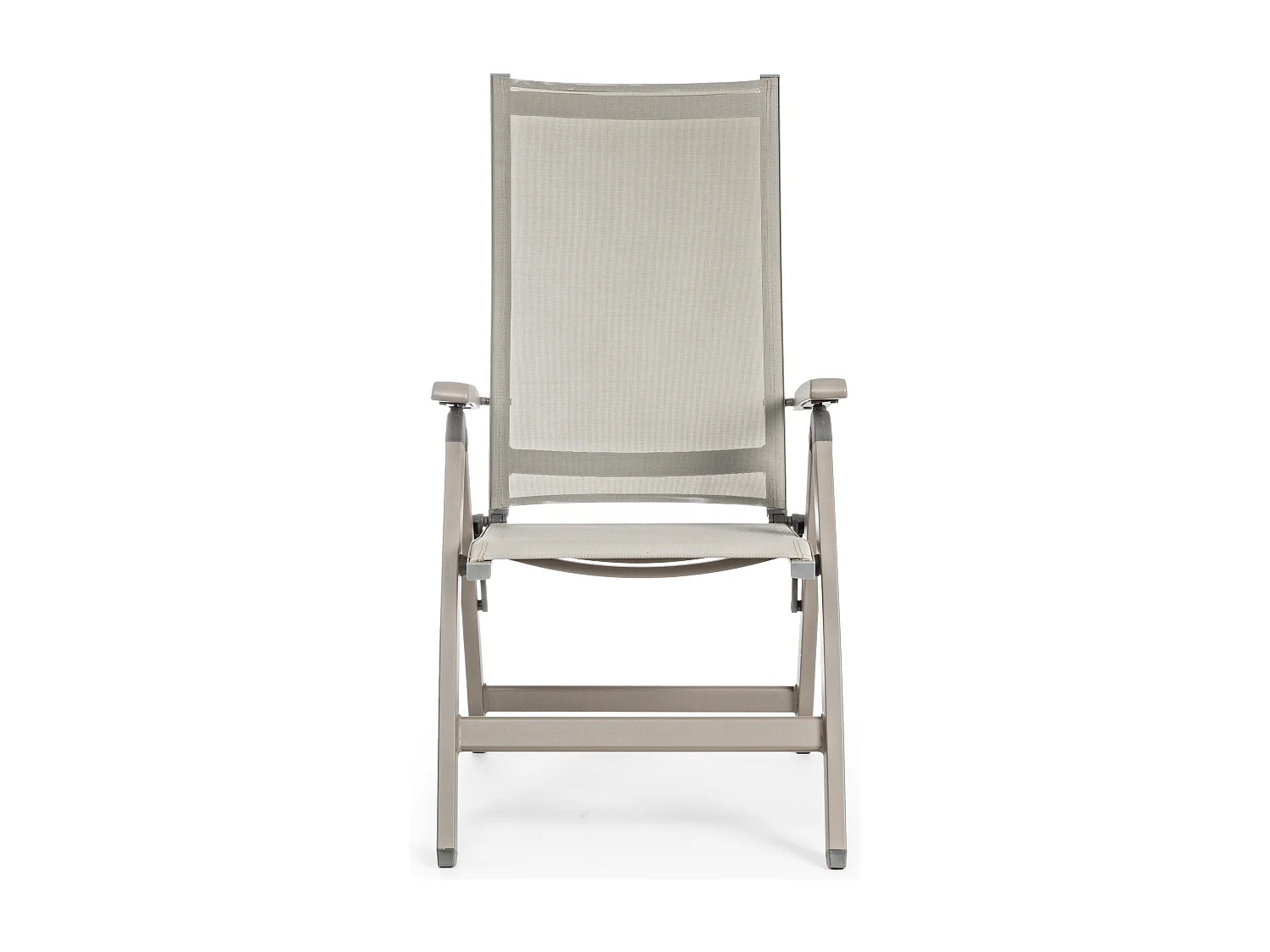 Fauteuil inclinable aluminium taupe Victorine