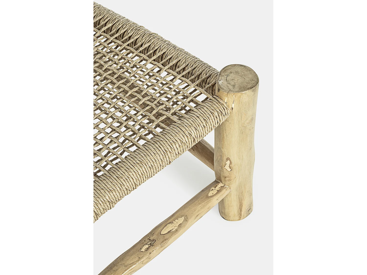 Chaise de jardin en bois teck naturel Landry - Lot de 2