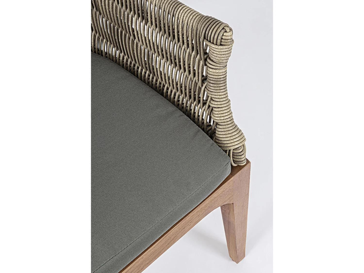 Chaise de jardin aluminium beige et gris Cayla - Lot de 2