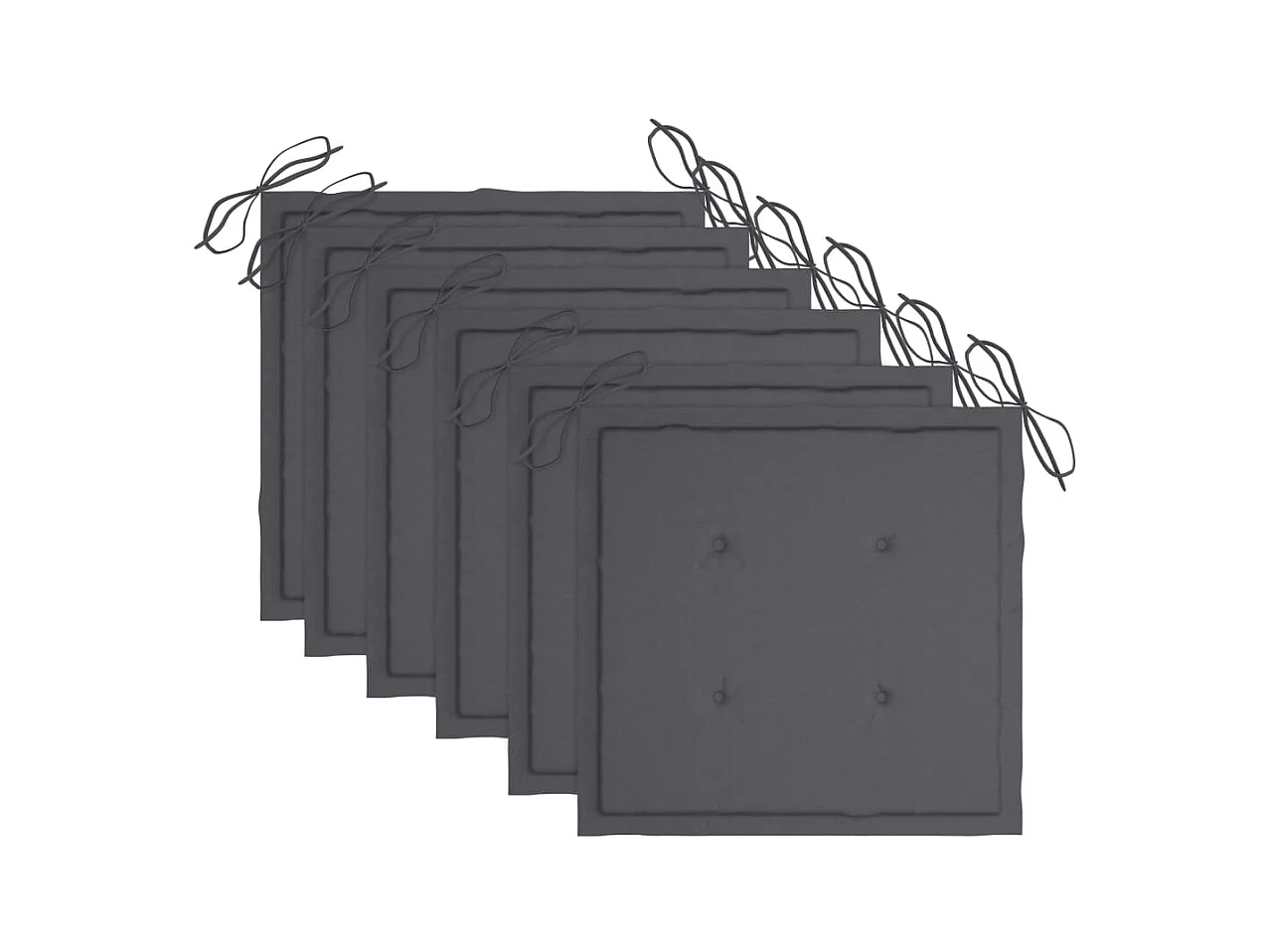 Chaises pliables de jardin avec coussins 6 pcs Bois de teck 33