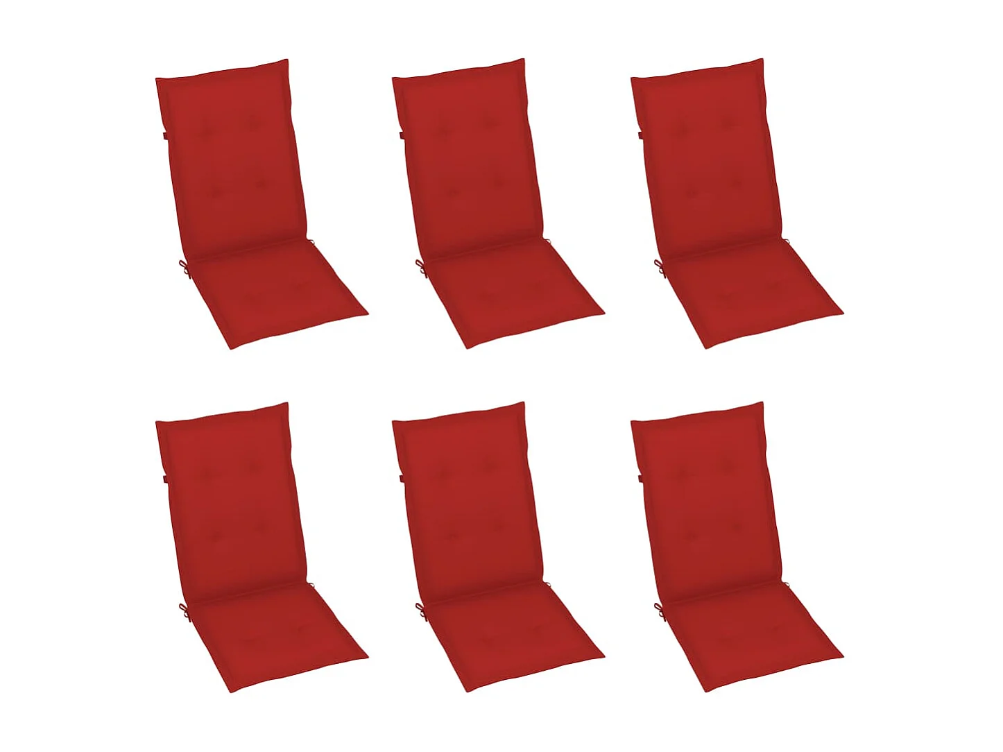 Chaises pliables de jardin 6 pcs avec coussins Bois d'acacia 77