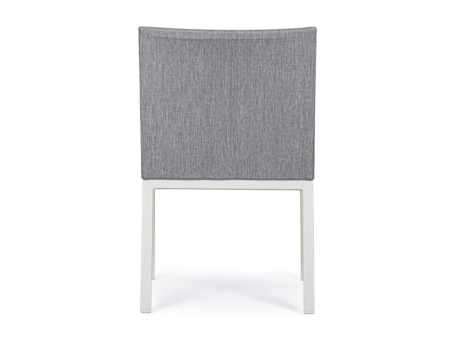 Fauteuil de jardin en aluminium gris et blanc Olga - Lot de 4