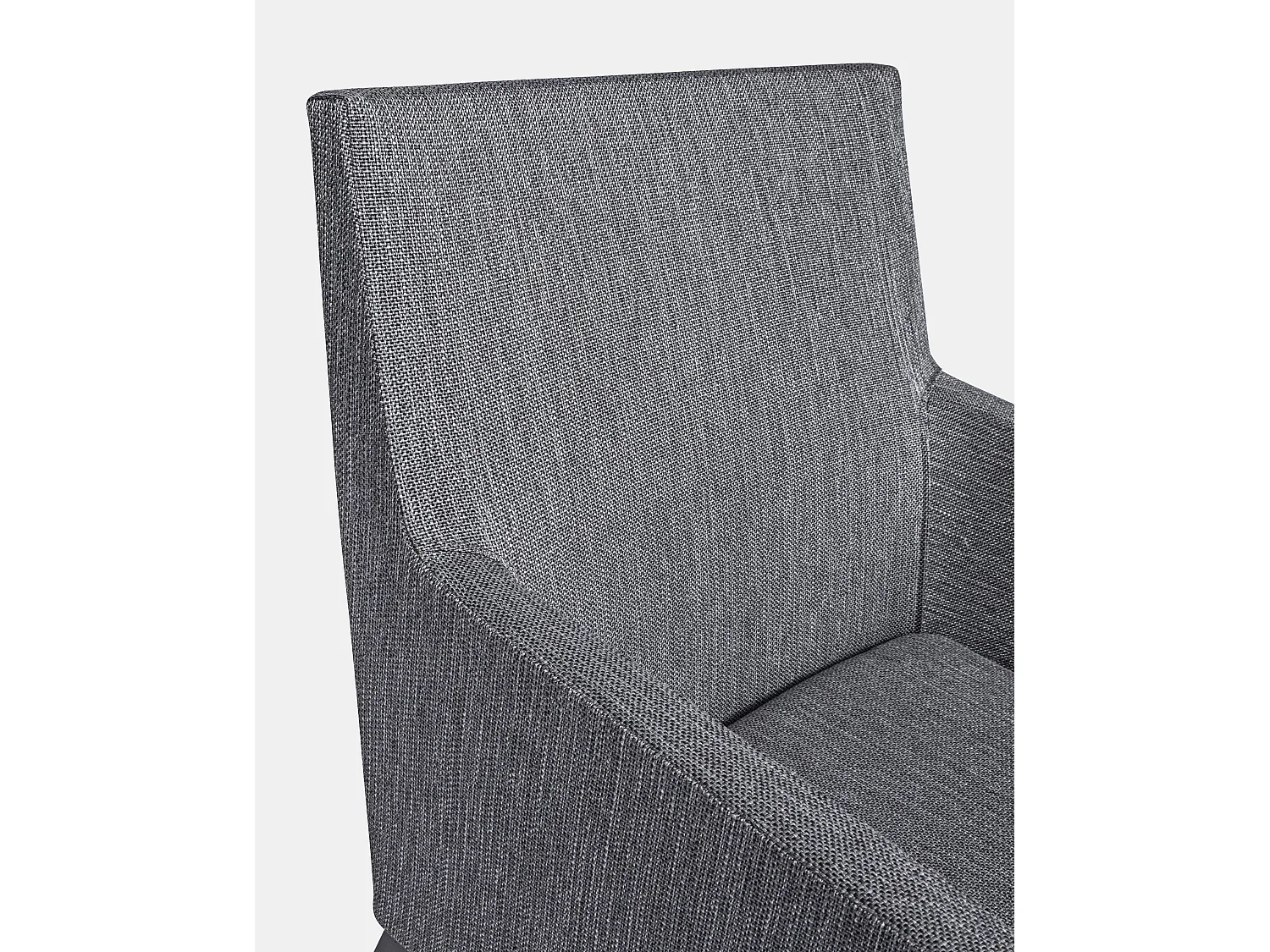 Fauteuil de jardin en aluminium gris et blanc Olga - Lot de 4