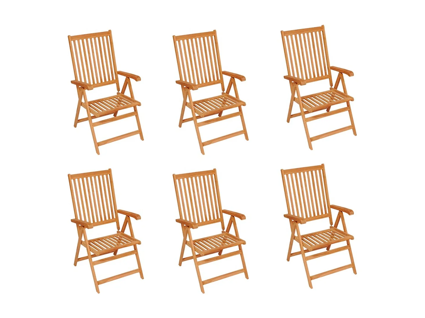 Chaises de jardin 6 pcs avec coussins bordeaux Bois de teck
