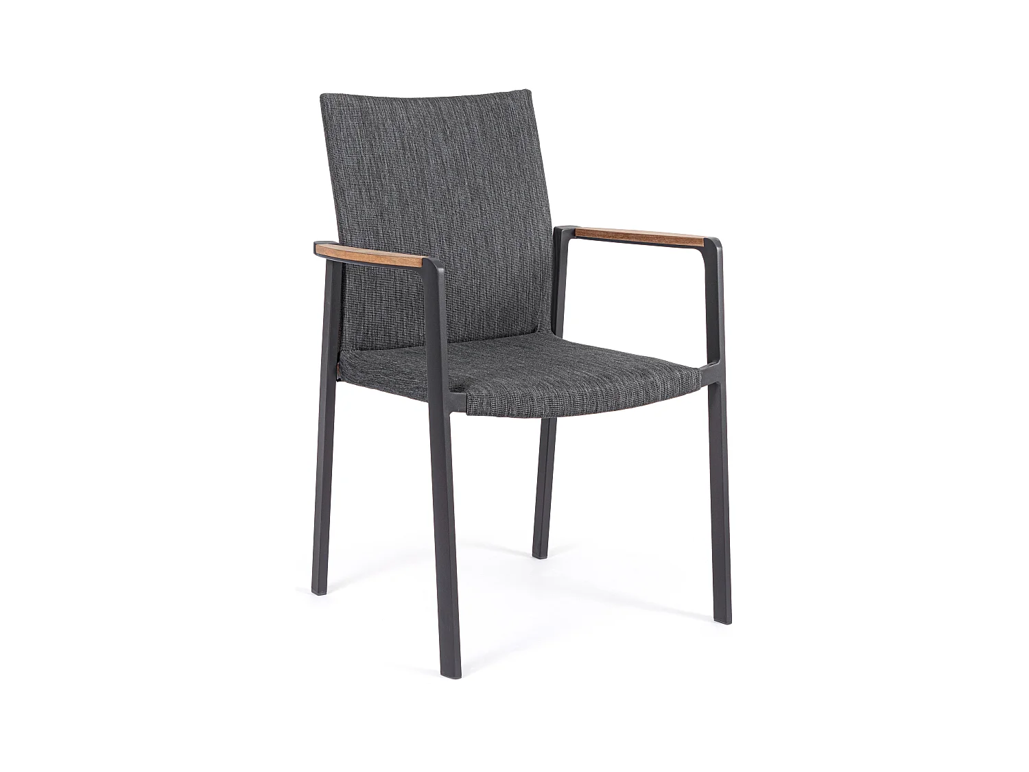 Fauteuil de jardin en aluminium anthracite Jaco - Lot de 4