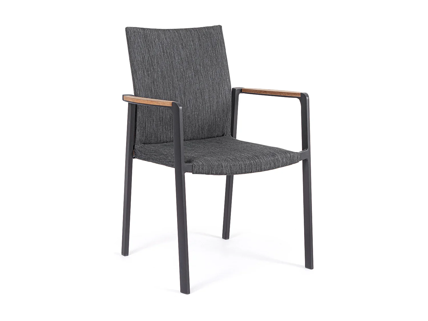 Fauteuil de jardin en aluminium anthracite Jaco - Lot de 4