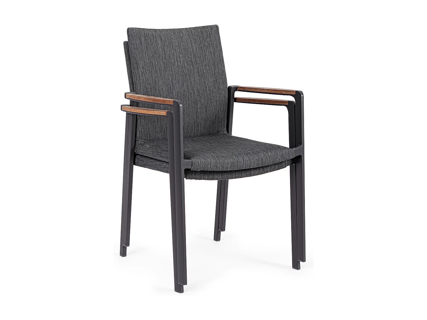 Fauteuil de jardin en aluminium anthracite Jaco - Lot de 4