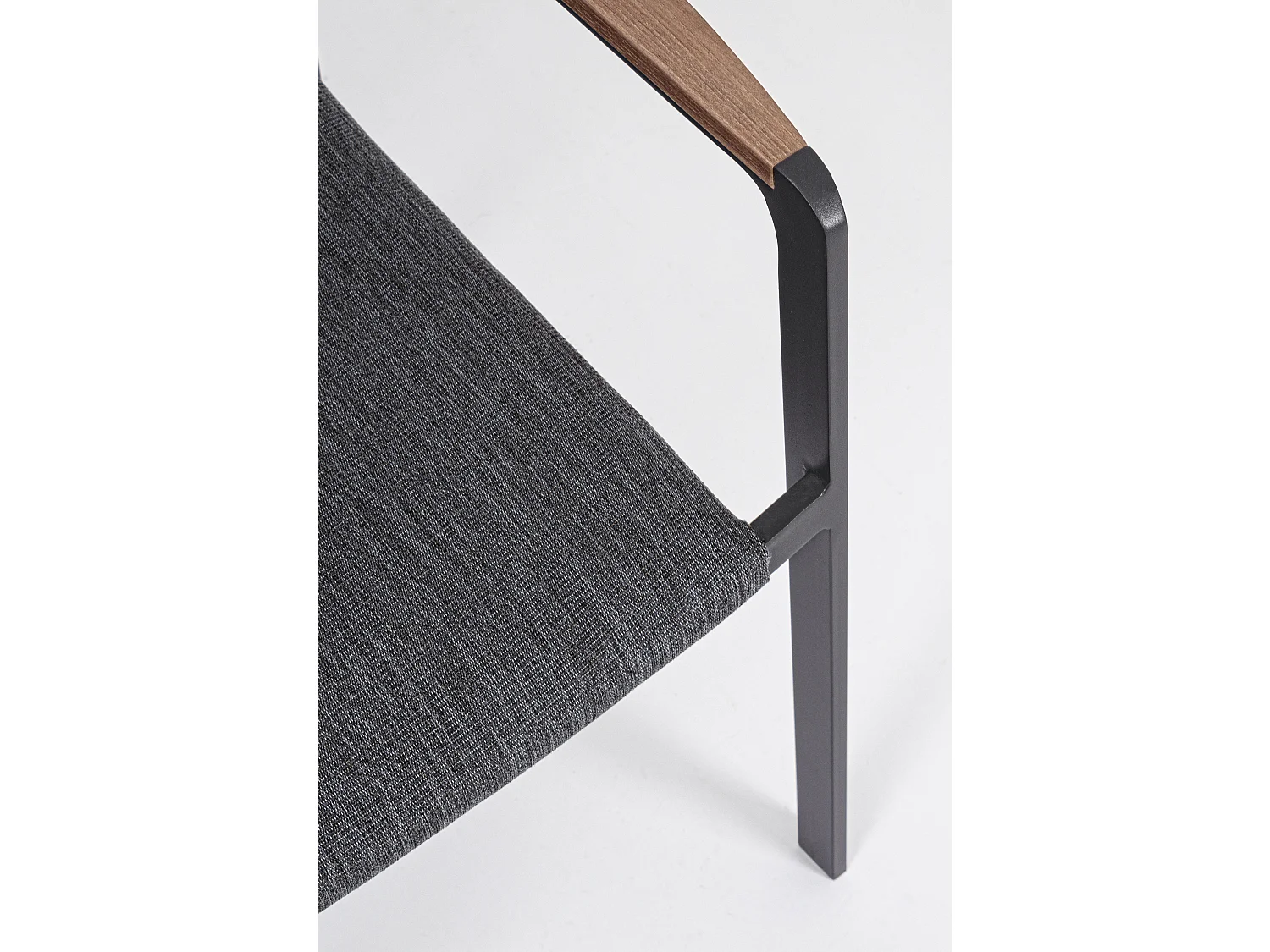 Fauteuil de jardin en aluminium anthracite Jaco - Lot de 4