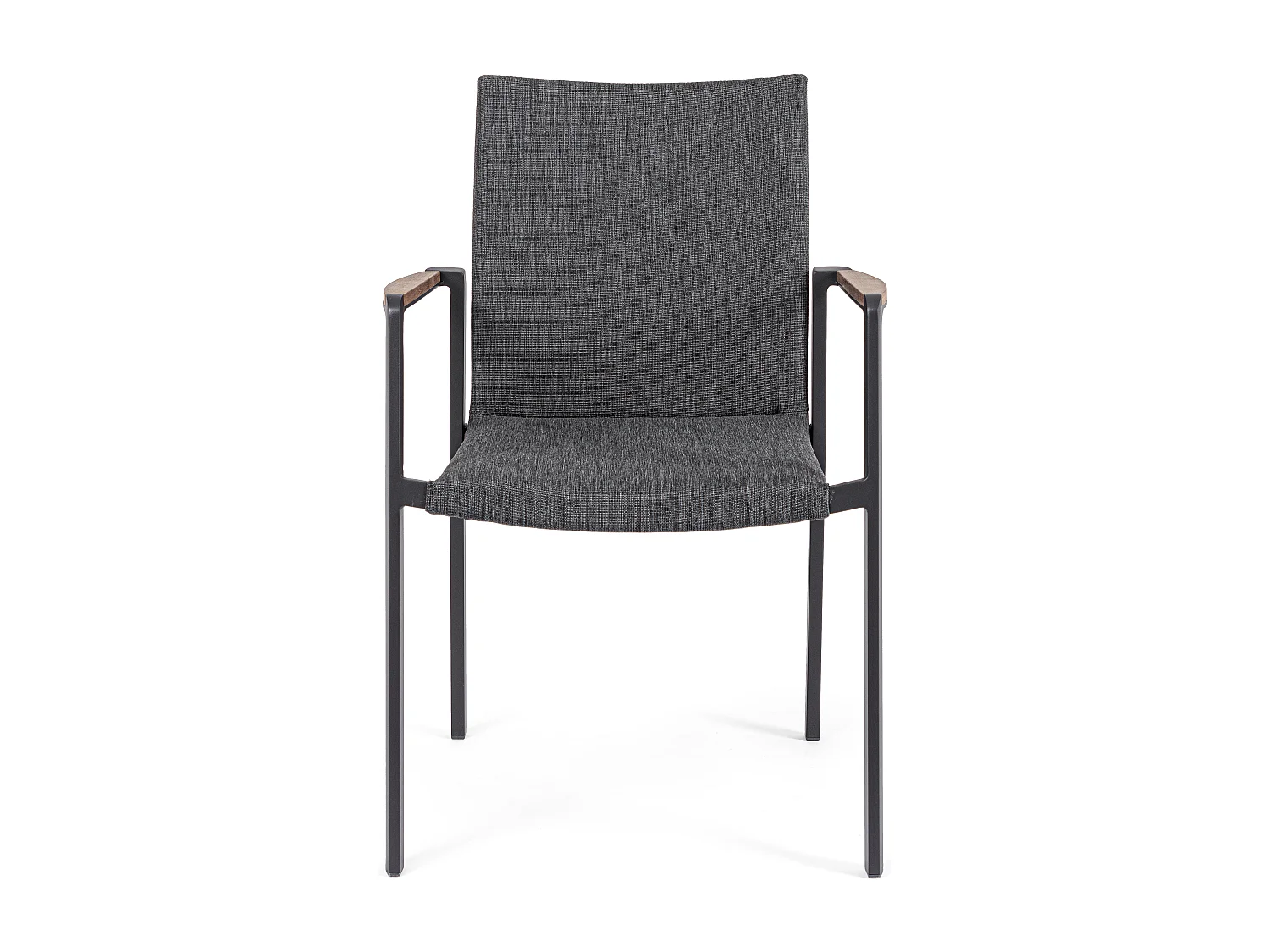 Fauteuil de jardin en aluminium anthracite Jaco - Lot de 4