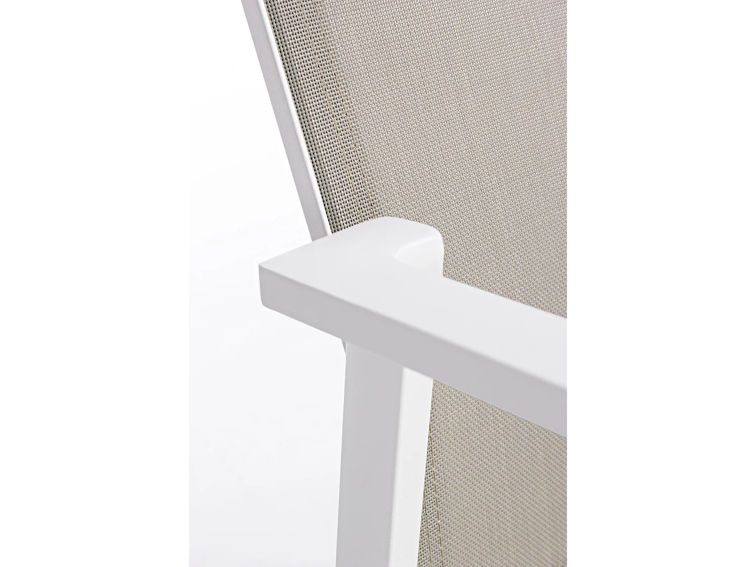 Fauteuil de jardin en aluminium blanc Cadia - Lot de 4