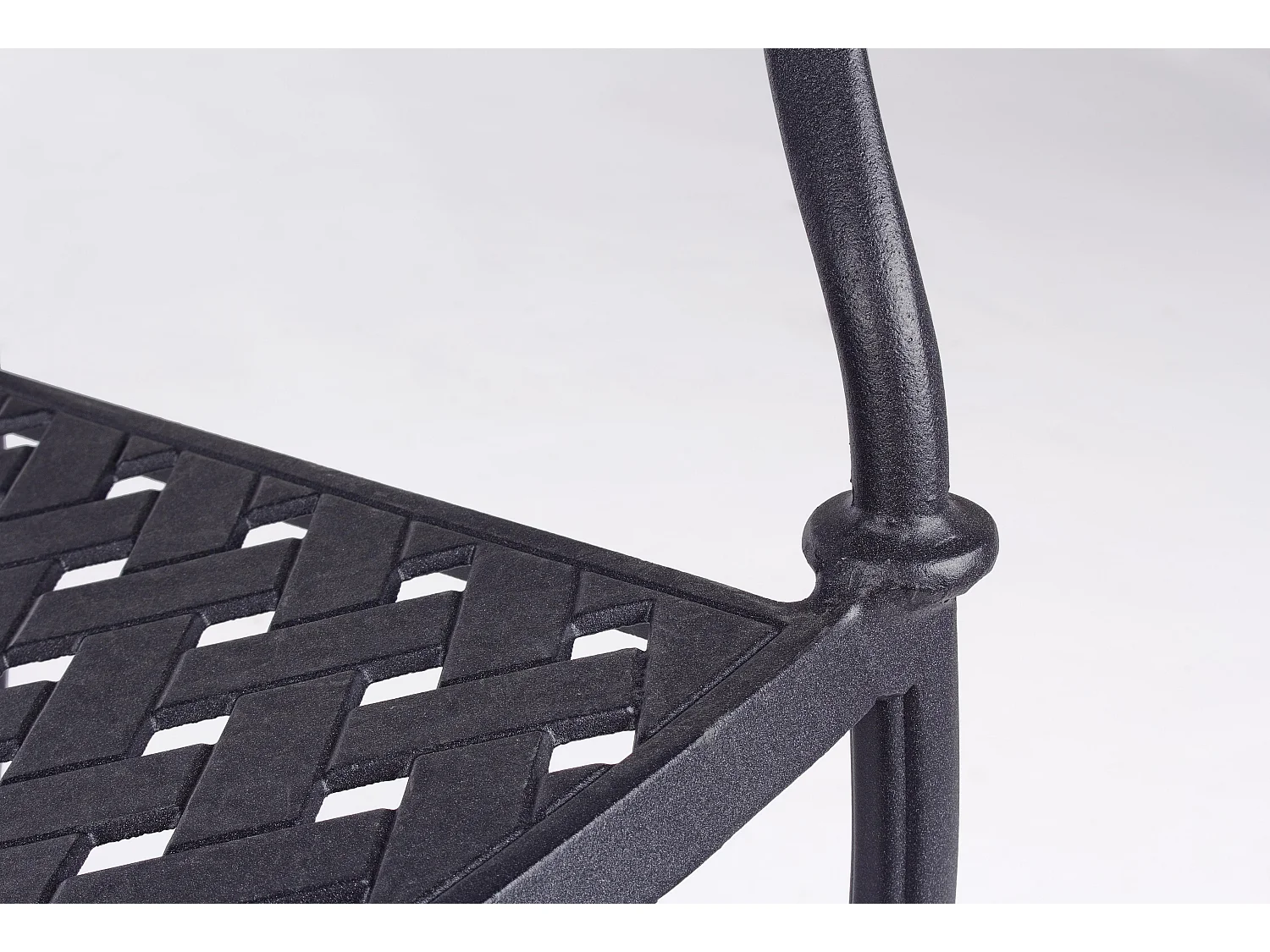 Chaise de jardin aluminium moulée anthracite Kofiam - Lot de 2