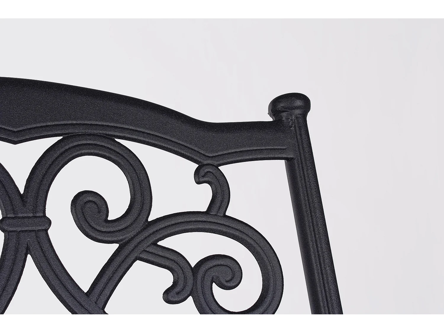 Chaise de jardin aluminium moulée anthracite Kofiam - Lot de 2