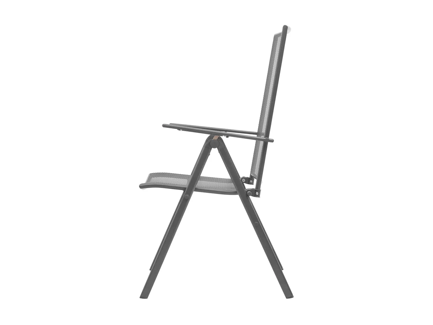 Chaises empilables de jardin 2 pcs Acier Gris 2