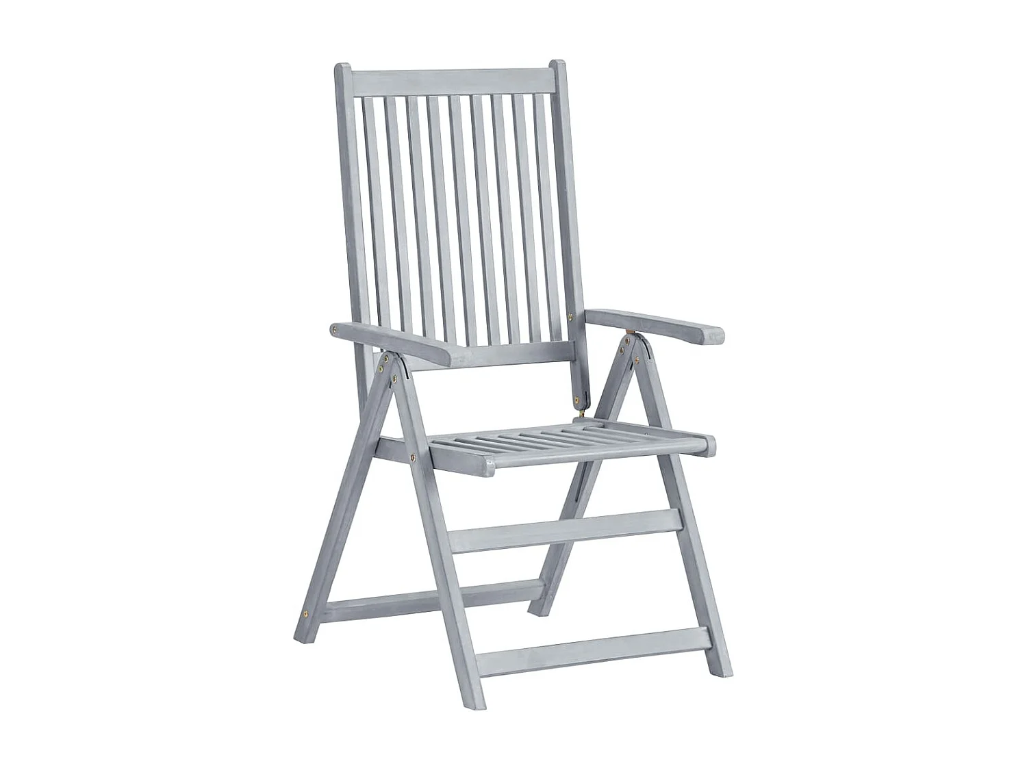 Chaises inclinables de jardin 2 pcs avec coussins Bois d'acacia 43