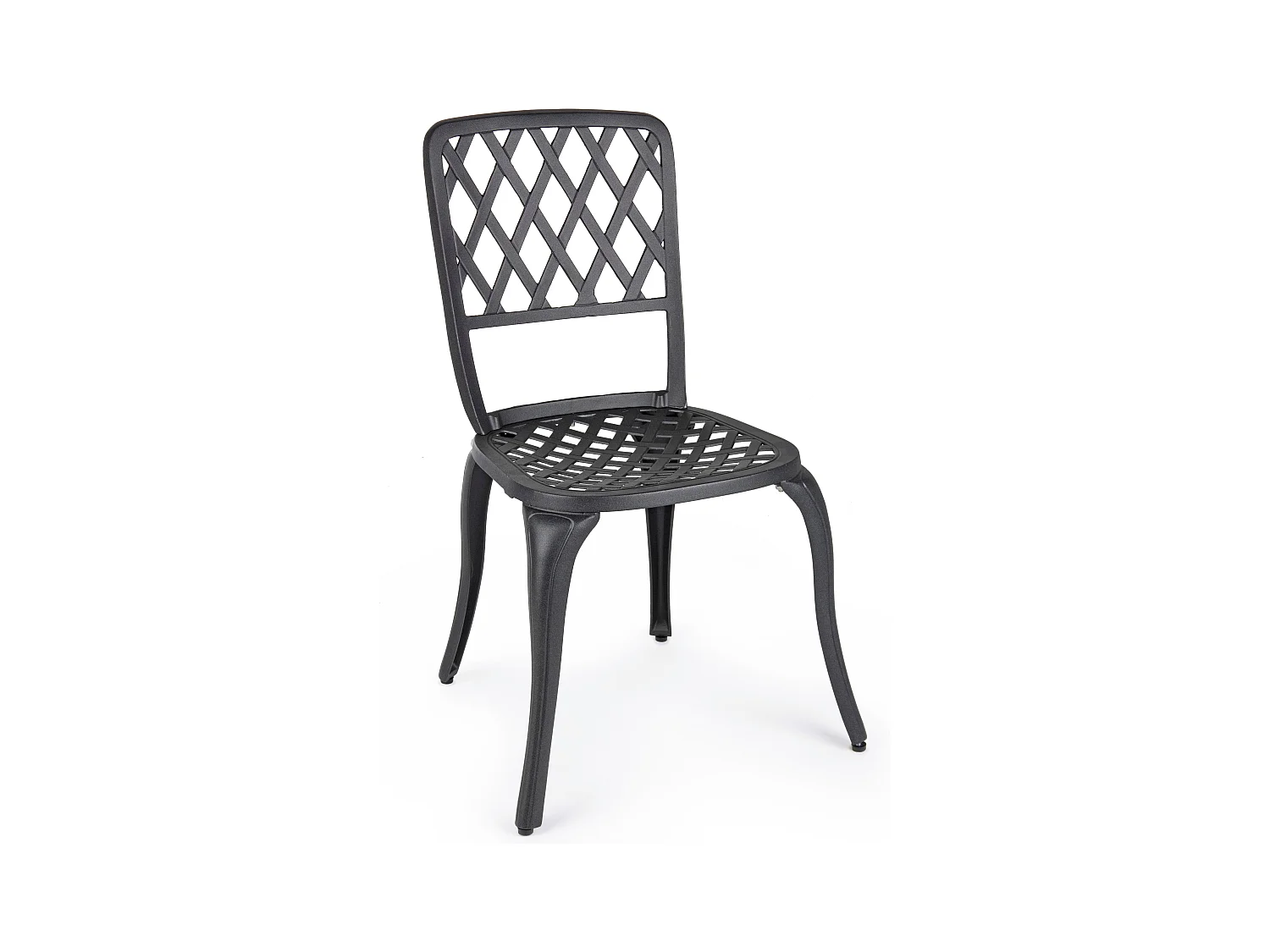 Chaise de jardin aluminium anthracite Fazola - Lot de 2