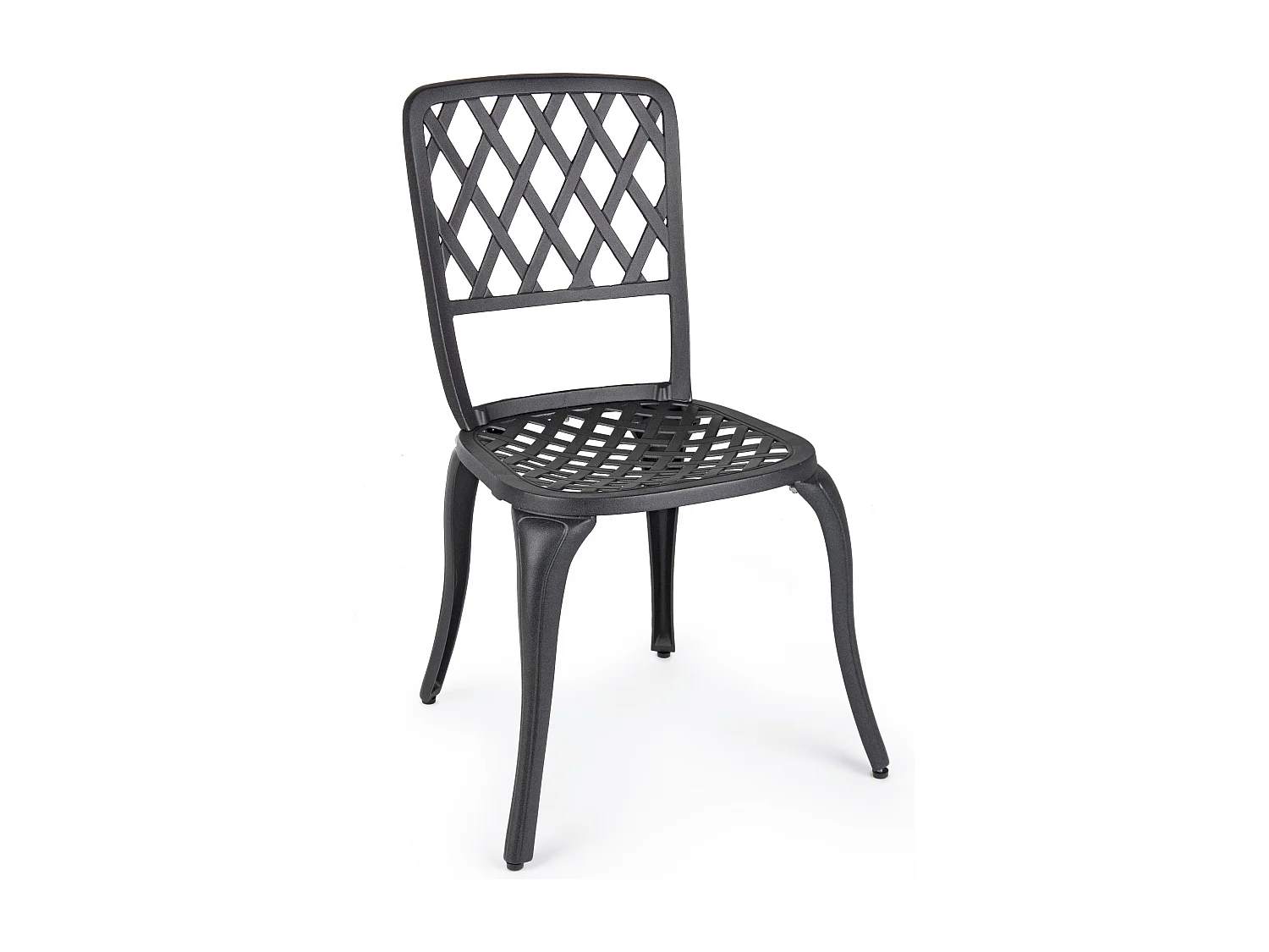 Chaise de jardin aluminium anthracite Fazola - Lot de 2