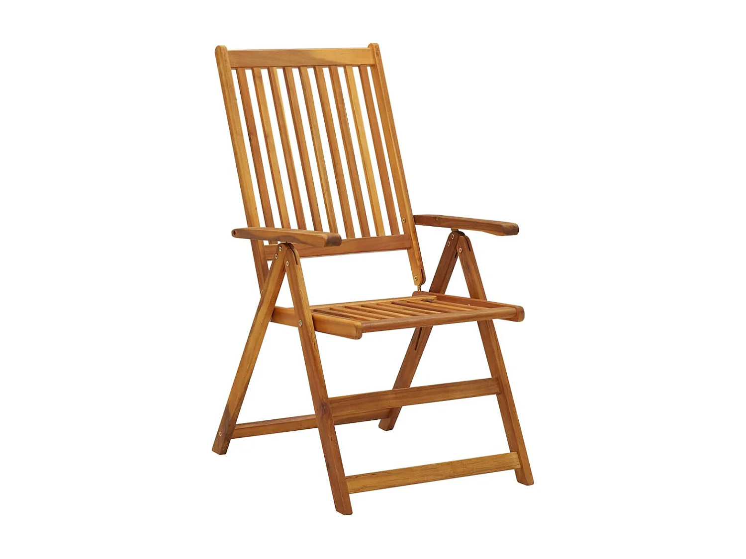Chaises pliables de jardin 8 pcs Bois d'acacia solide