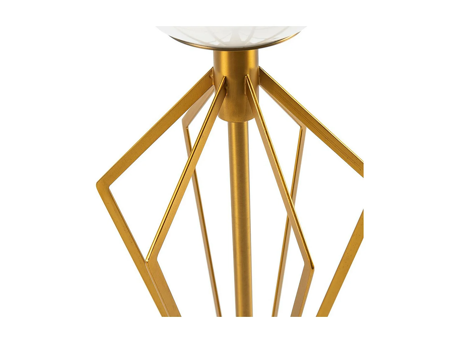 Lámpara de mesa Ravih de mármol blanco y metal dorado Alt. 68 cm