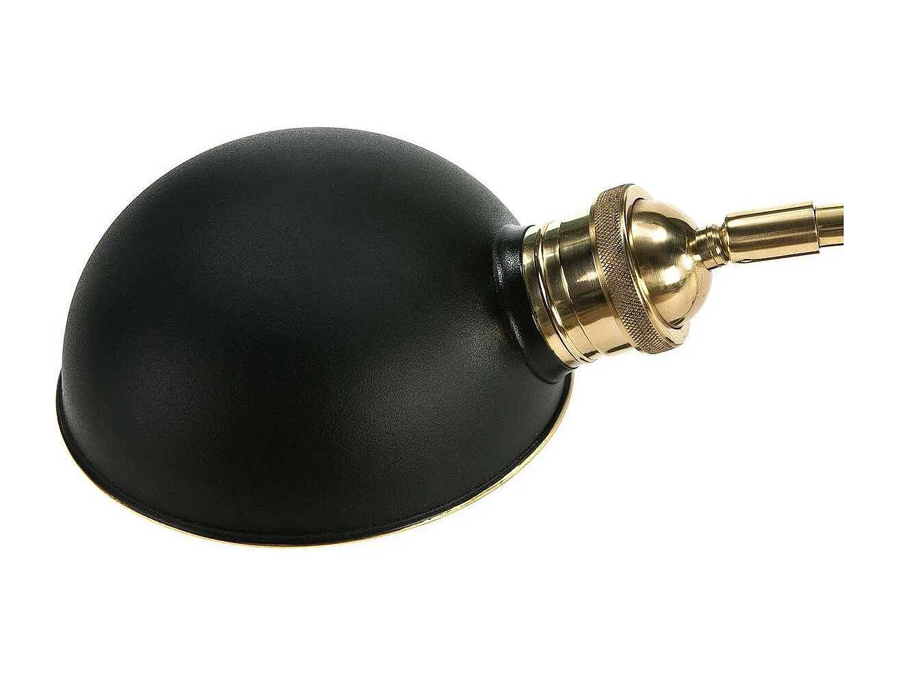 Lampe de table métal noir et pied métal doré Myhor