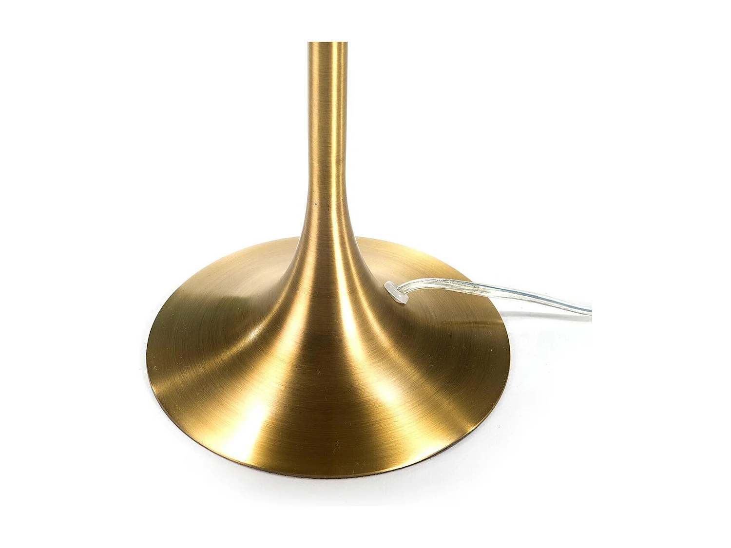 Lámpara de mesa Volumen de metal dorado