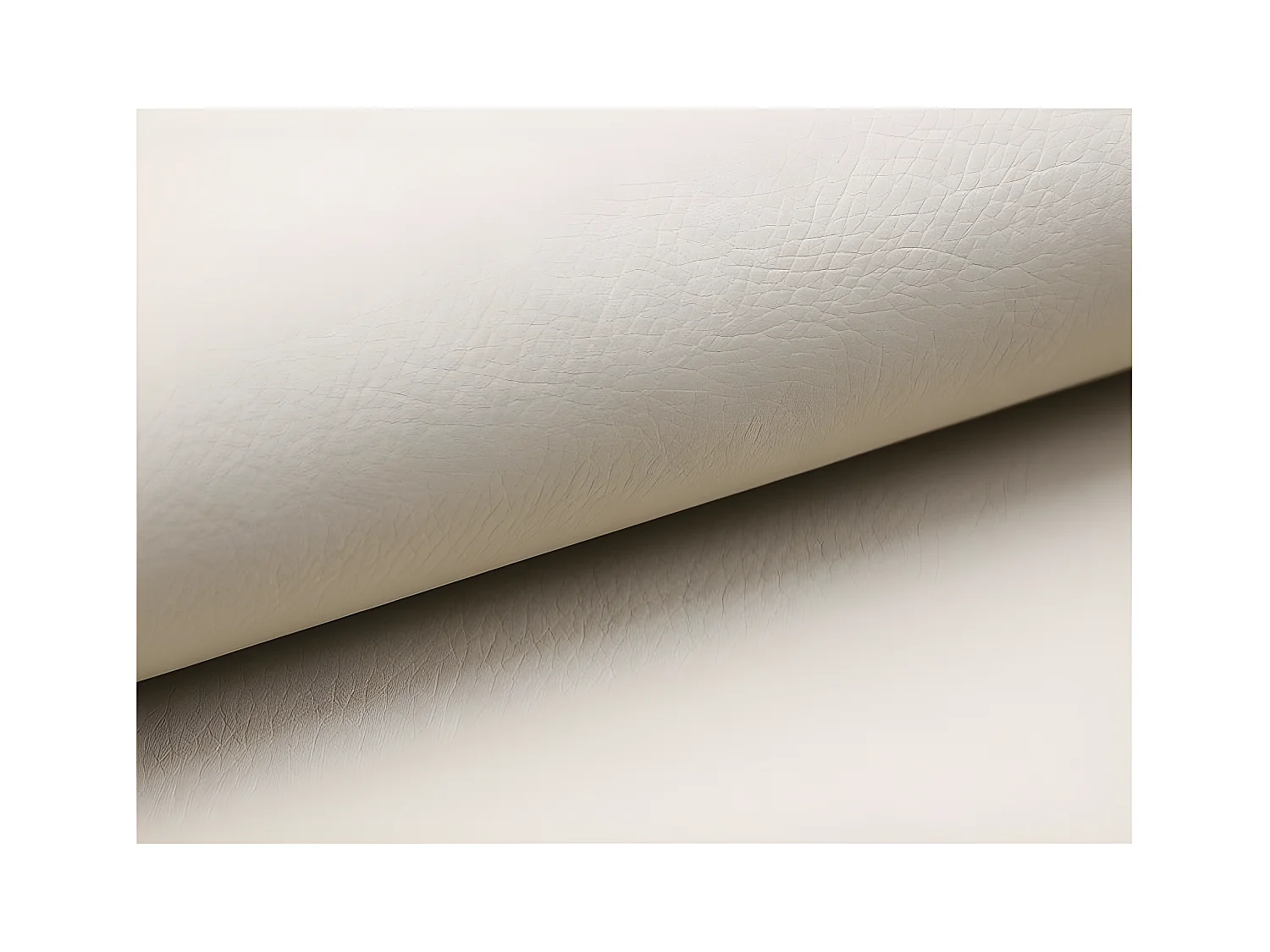 Canapé d'angle droit convertible tissu beige clair chiné et simili cuir beige Marka 275cm