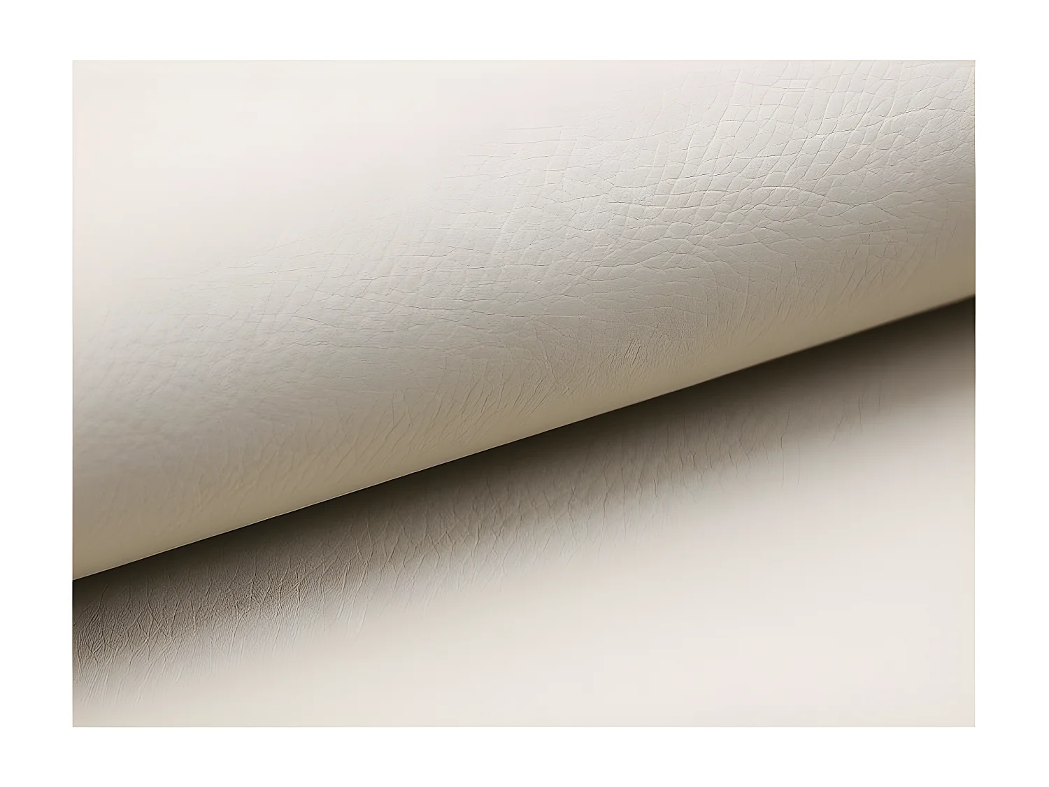 Canapé d'angle droit convertible tissu beige clair chiné et simili cuir beige Marka 275cm