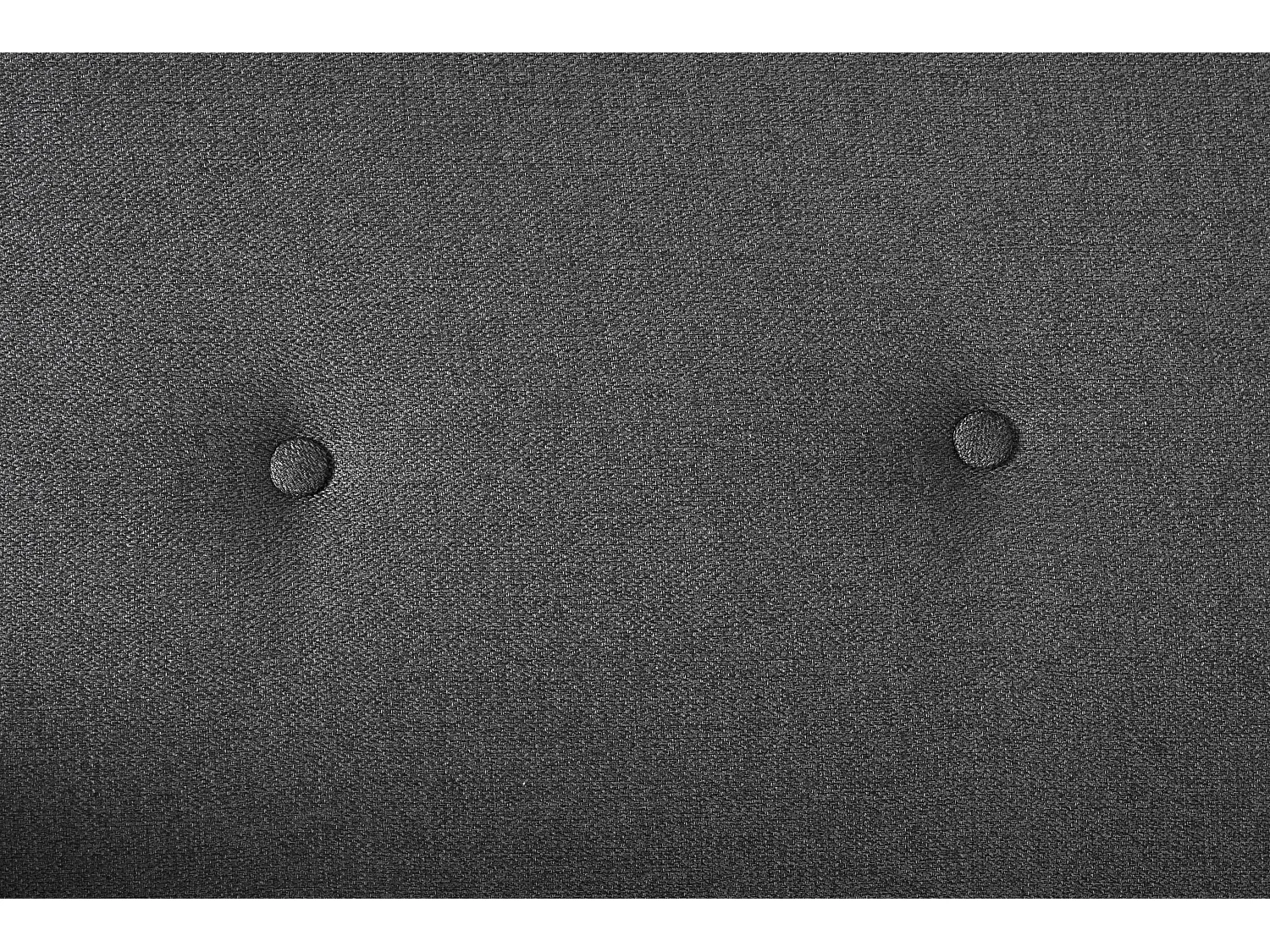 3-zits slaapbank zwart polyester stof Becky