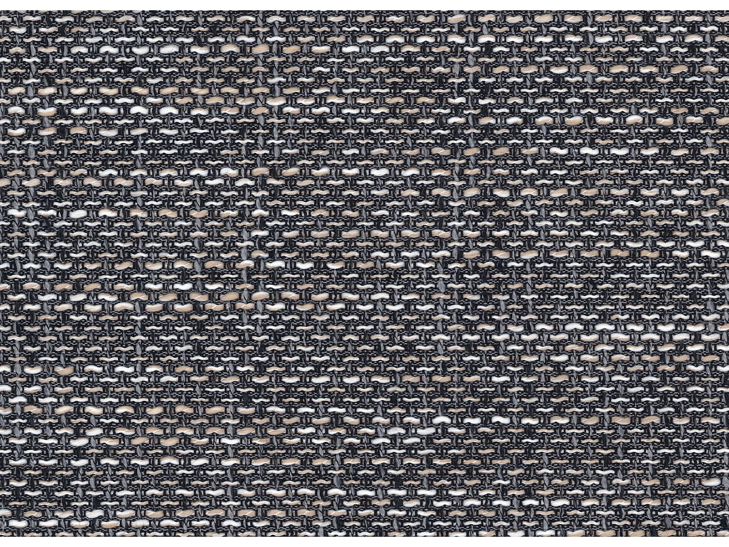 Canapé angle gauche convertible simili blanc et tissu gris clair chiné Kapitona 270cm