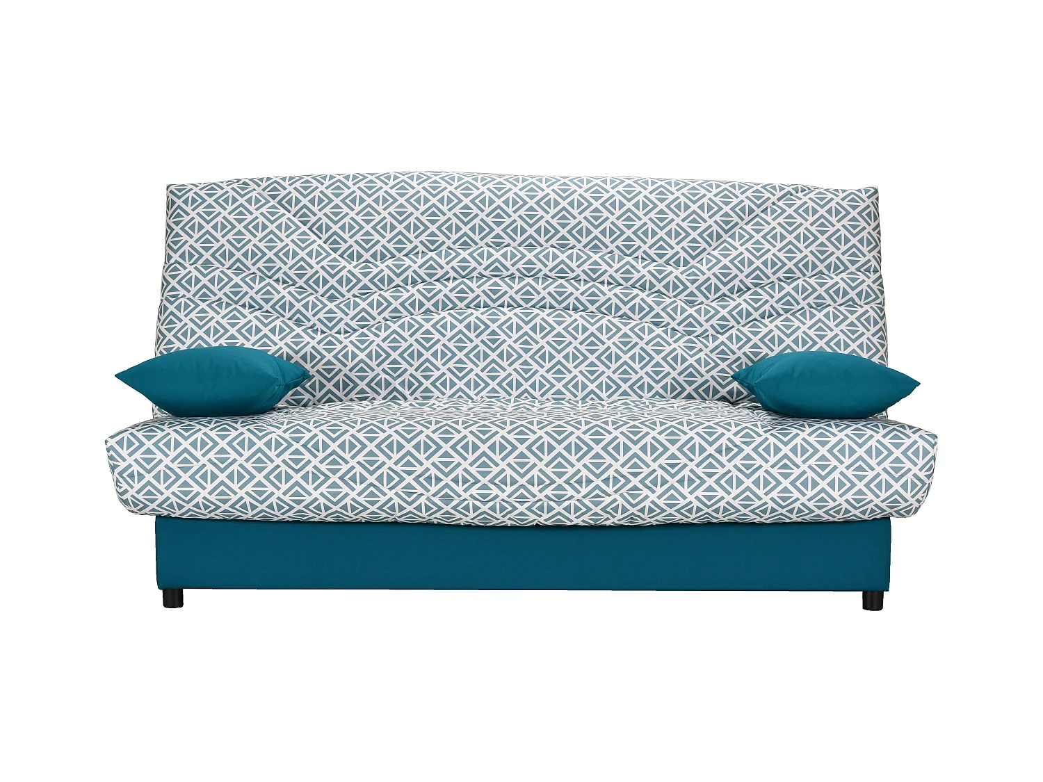 Clic-Clac impression bleue 130x190 avec rangement matelas 13cm Star essentiel