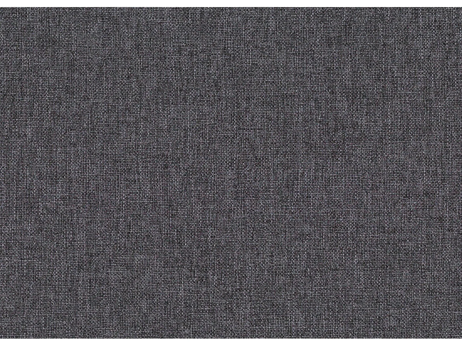 Canapé angle gauche convertible simili noir et tissu gris foncé chinKapitona 270cm