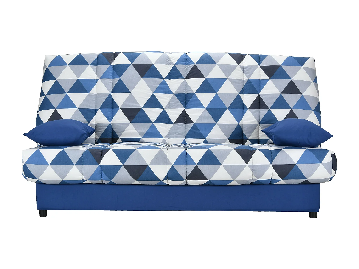 Clic Clac imprimé Arlequin bleu 130x190 matelas 11cm