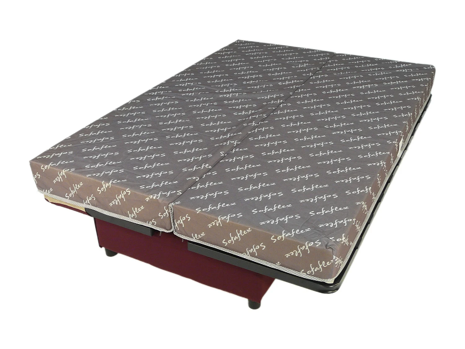 Clic Clac imprimé Arlequin bleu orange 130x190 matelas 11cm