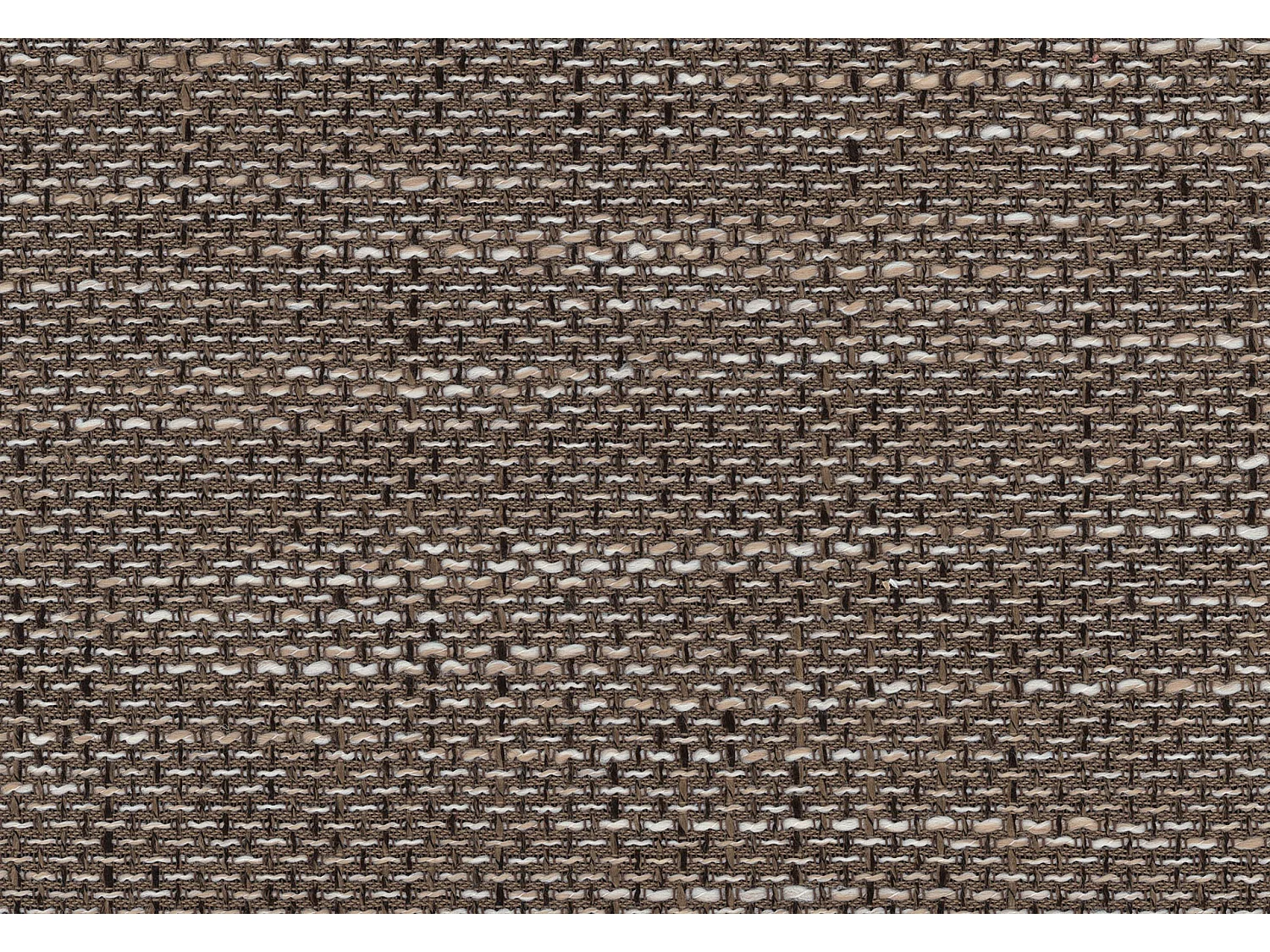 Canapé d'angle droit convertible tissu beige clair chiné et simili cuir marron Marka 275cm