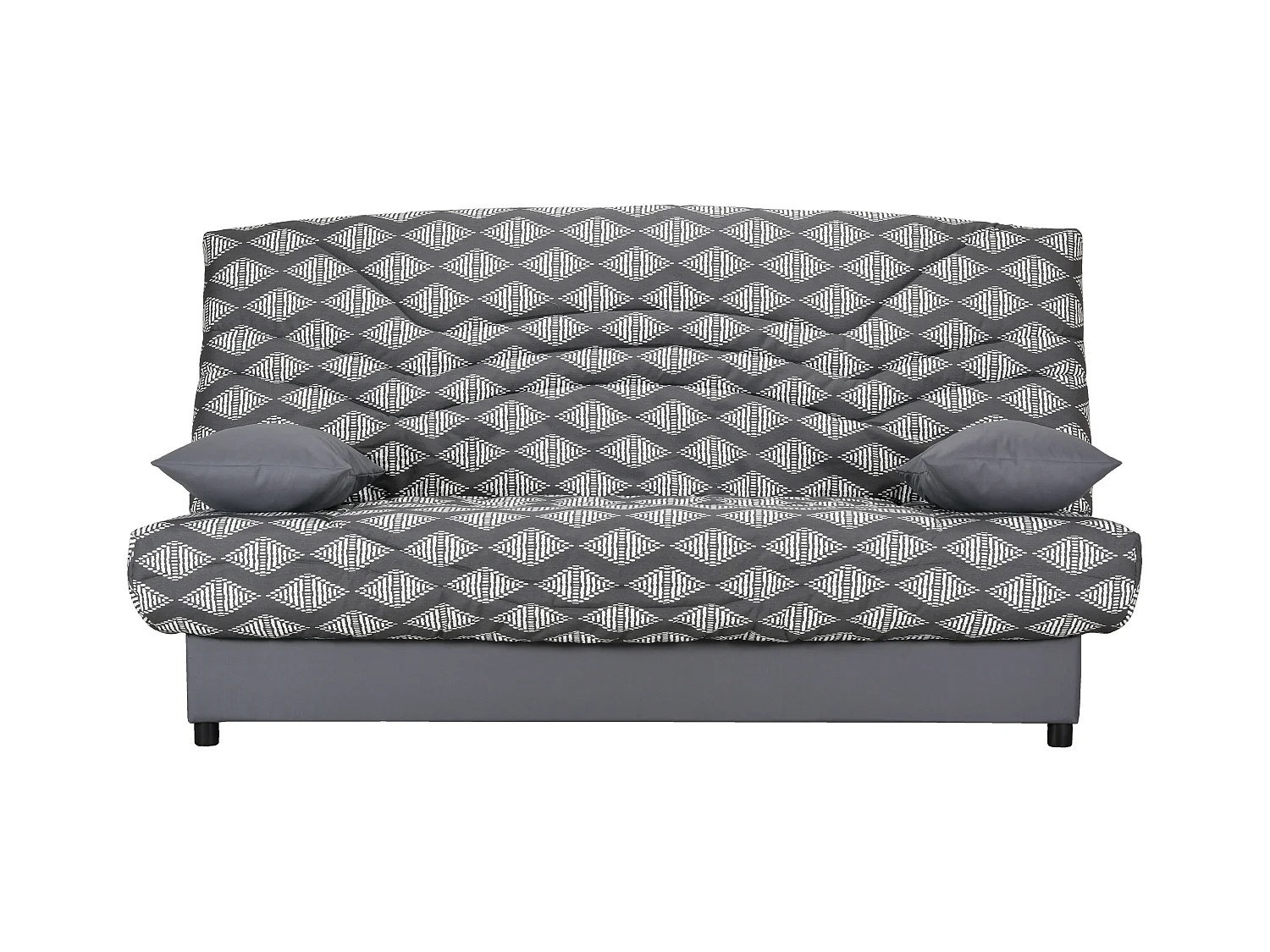 Clic-Clac impression grise 130x190 avec rangement matelas 13cm Star essentiel