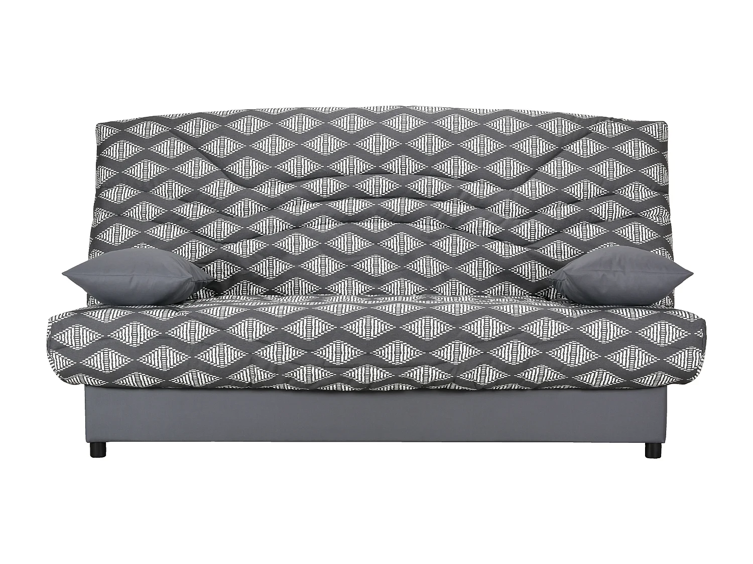 Clic-Clac impression grise 130x190 avec rangement matelas 13cm Star essentiel