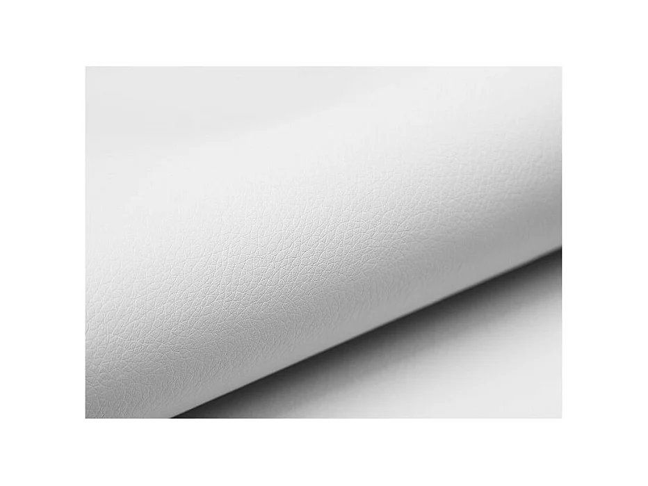 Converteerbare en omkeerbare hoekbank donkergrijze stof en wit kunstleer Zelly 237 cm