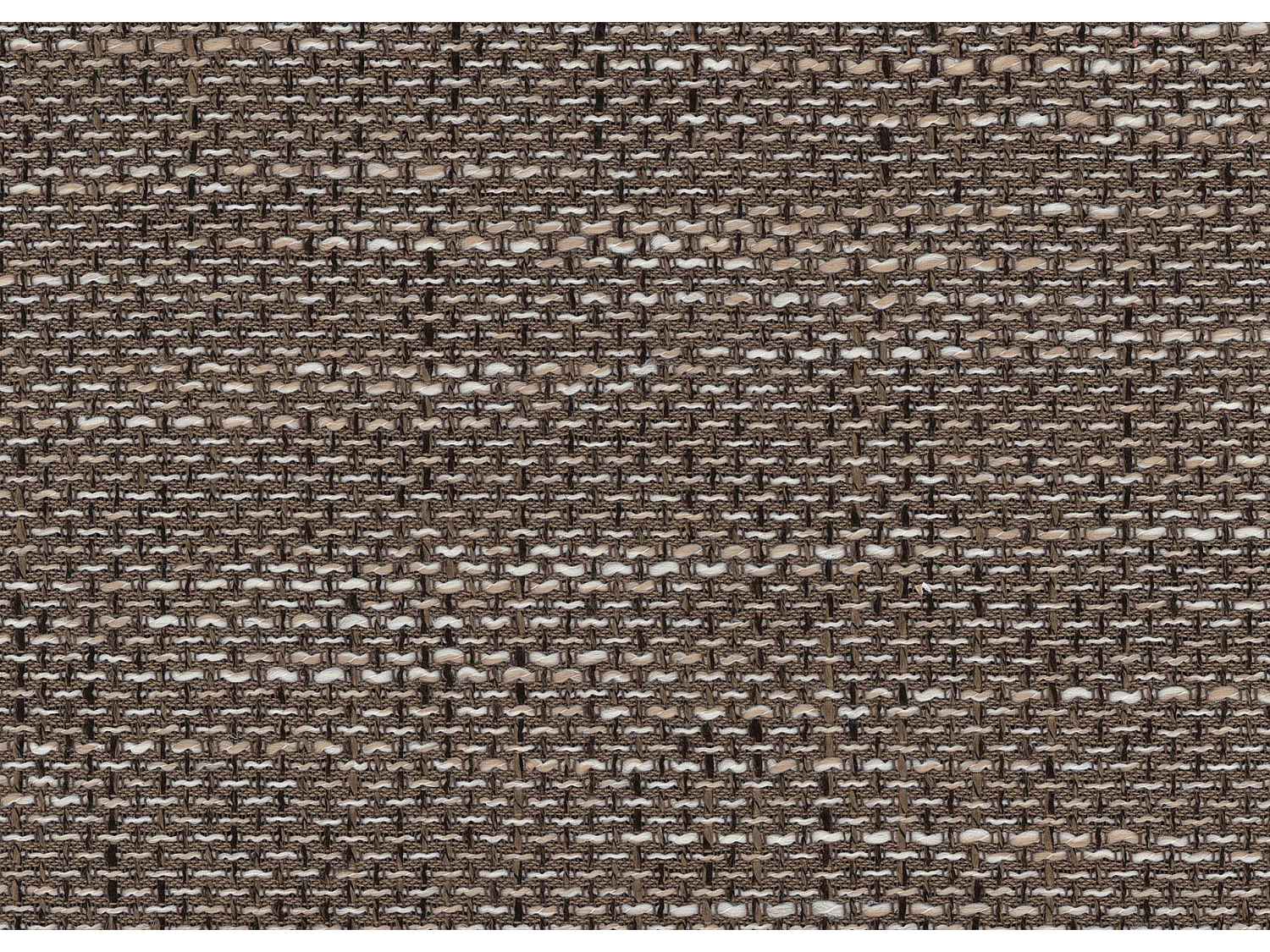 Canapé angle droit convertible tissu beige clair chiné et simili blanc James 245cm