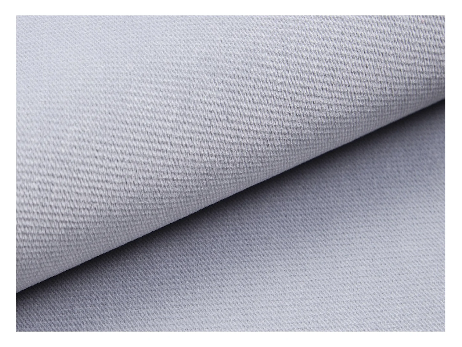 Canapé angle droit convertible tissu doux gris clair et vert foncé James 245cm