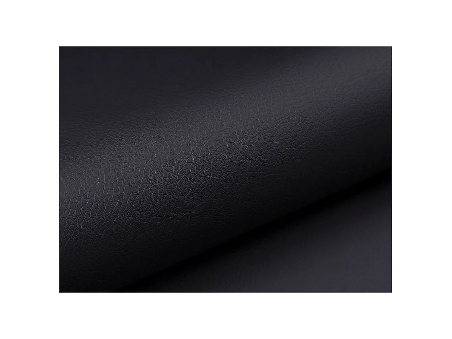 Canapé convertible angle gauche tissu gris clair et simili noir Polky 272cm