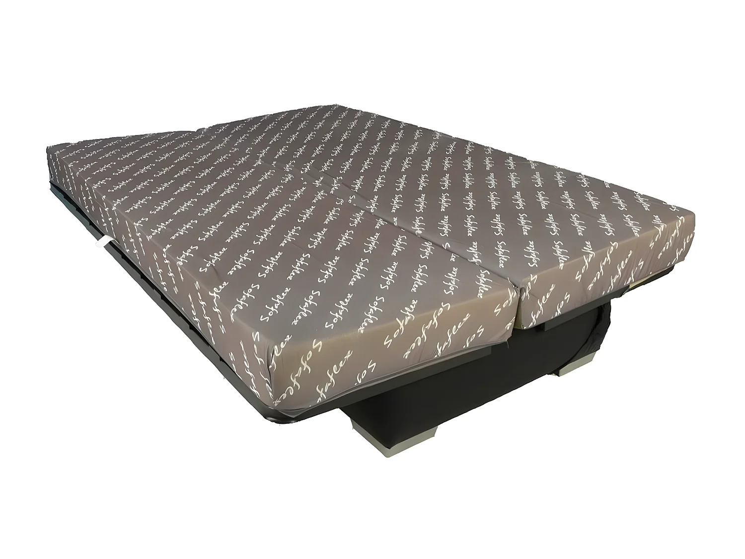 Clic Clac imprimé noir design 130x190 matelas 11cm