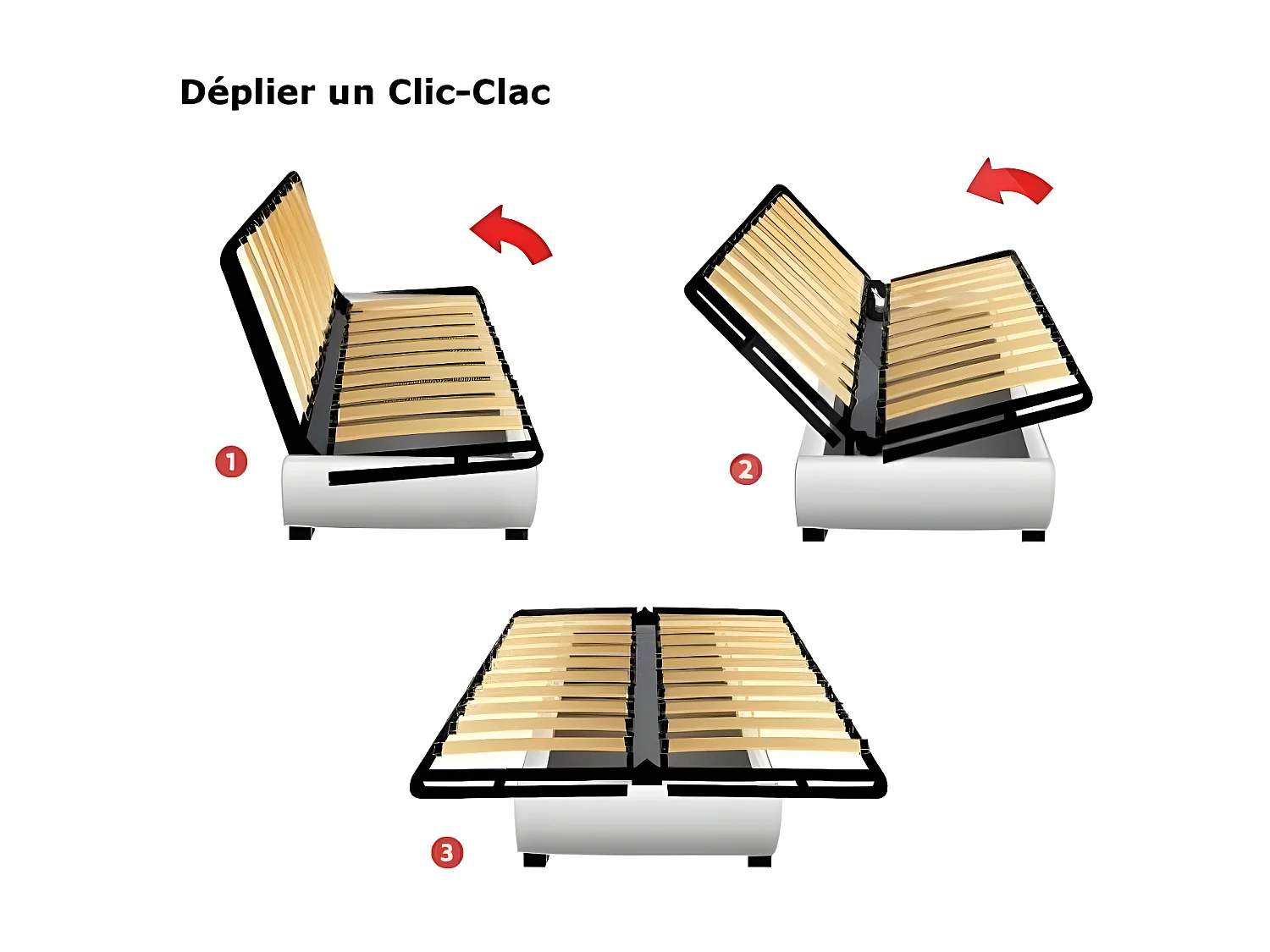 Clic-Clac impression bleu et blanc 130x190 avec rangement matelas 13cm Star essentiel