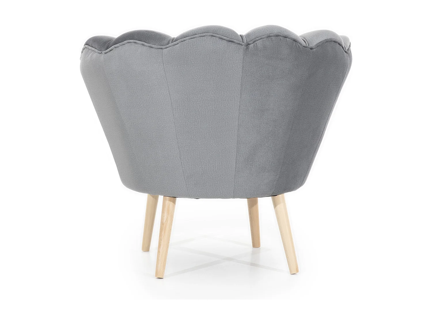 Fauteuil Vivie/Tissu/Gris