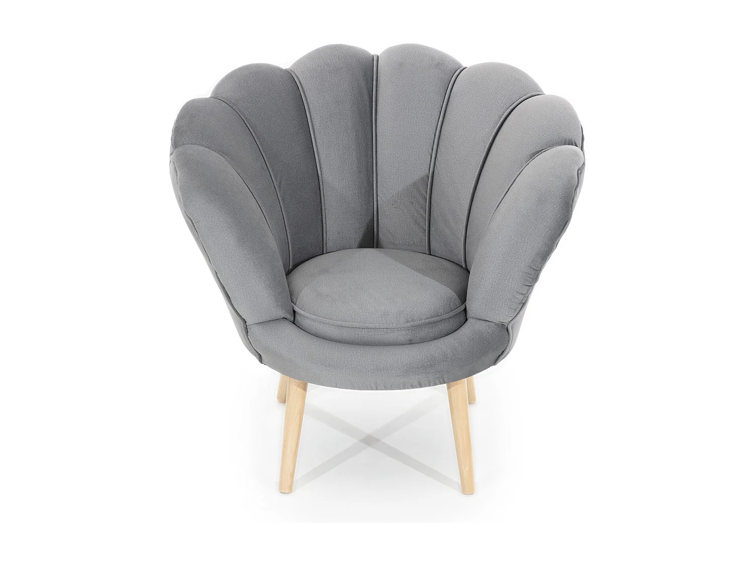 Fauteuil Vivie/Tissu/Gris